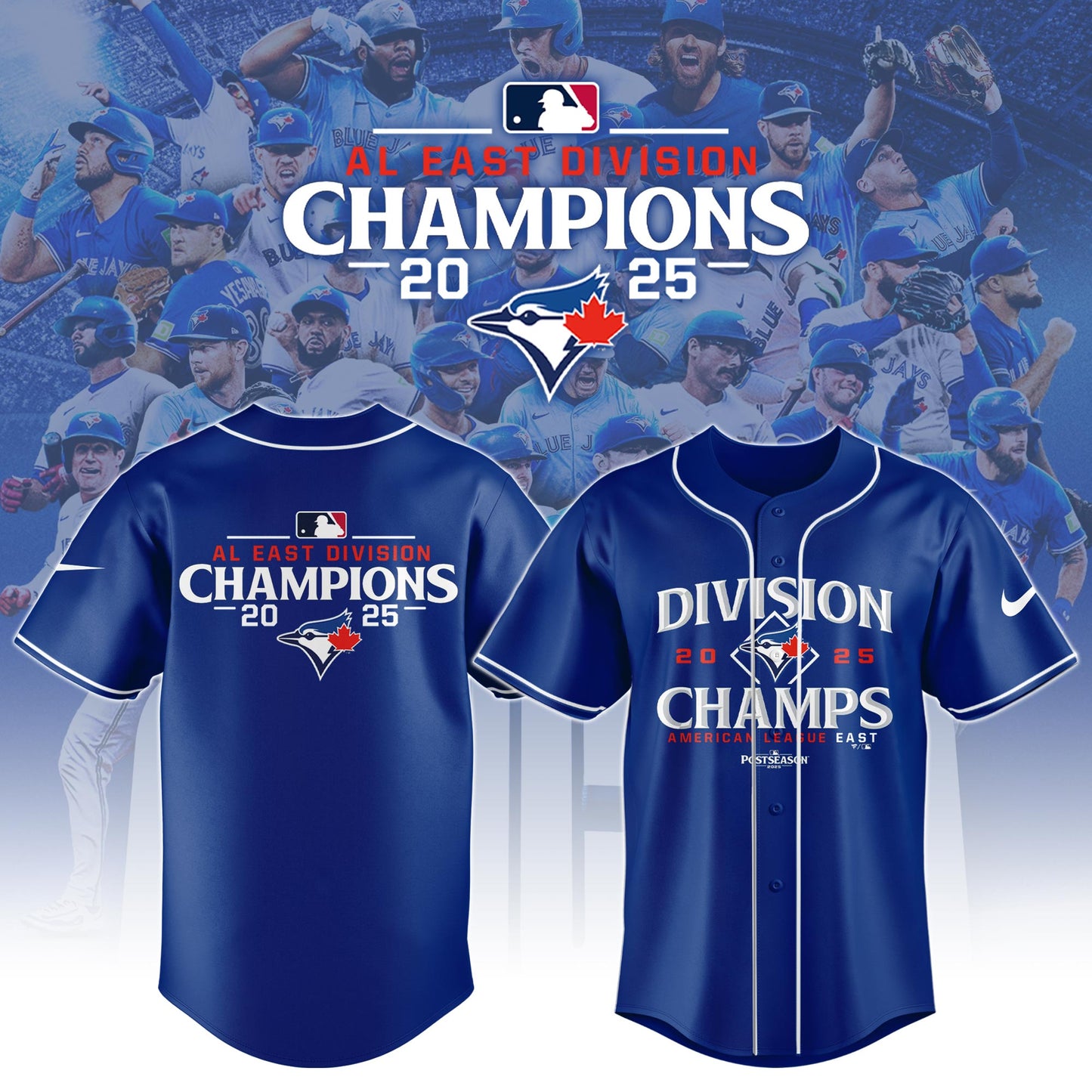 TBJ AL EAST Division Champions Baseball Jersey 2025 Limited Edition