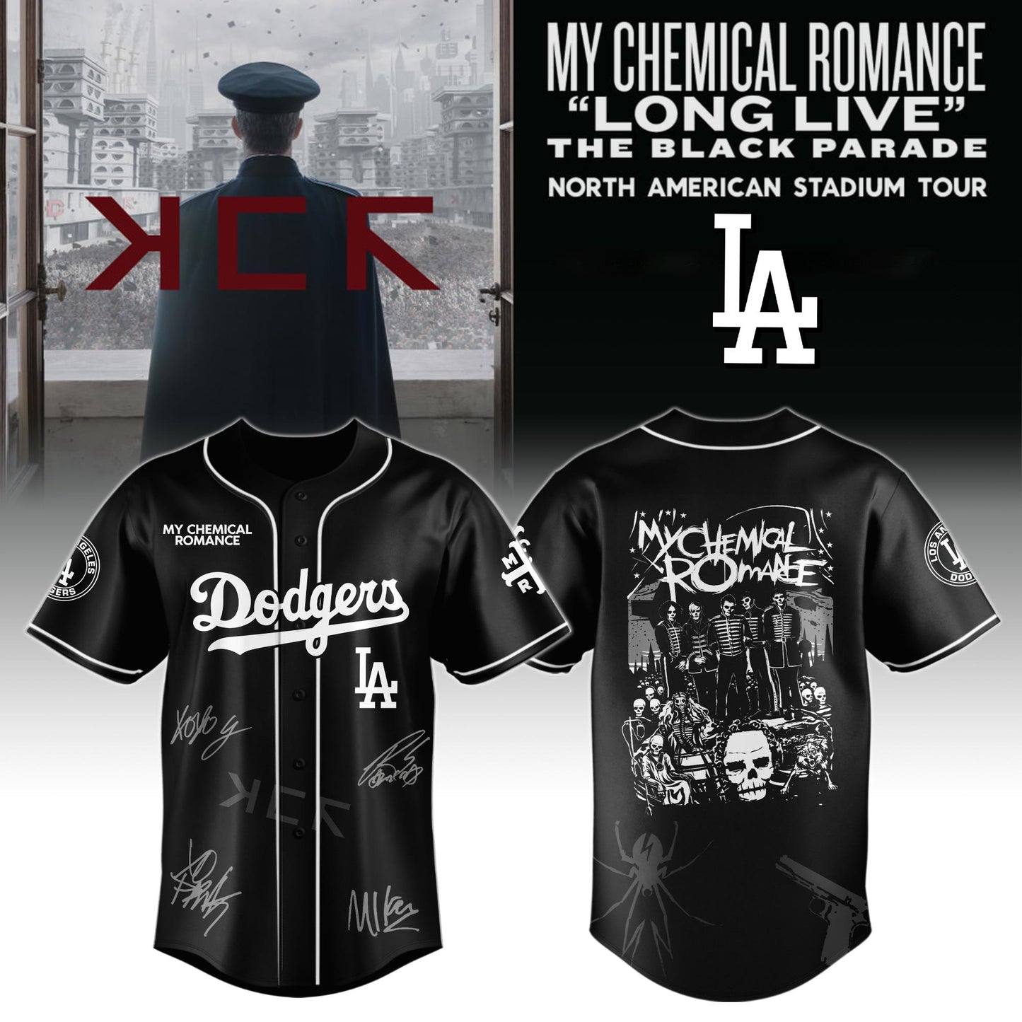 LAD x My Chemical Romance “Long Live The Black Parade” North American Stadium Tour Jersey 02
