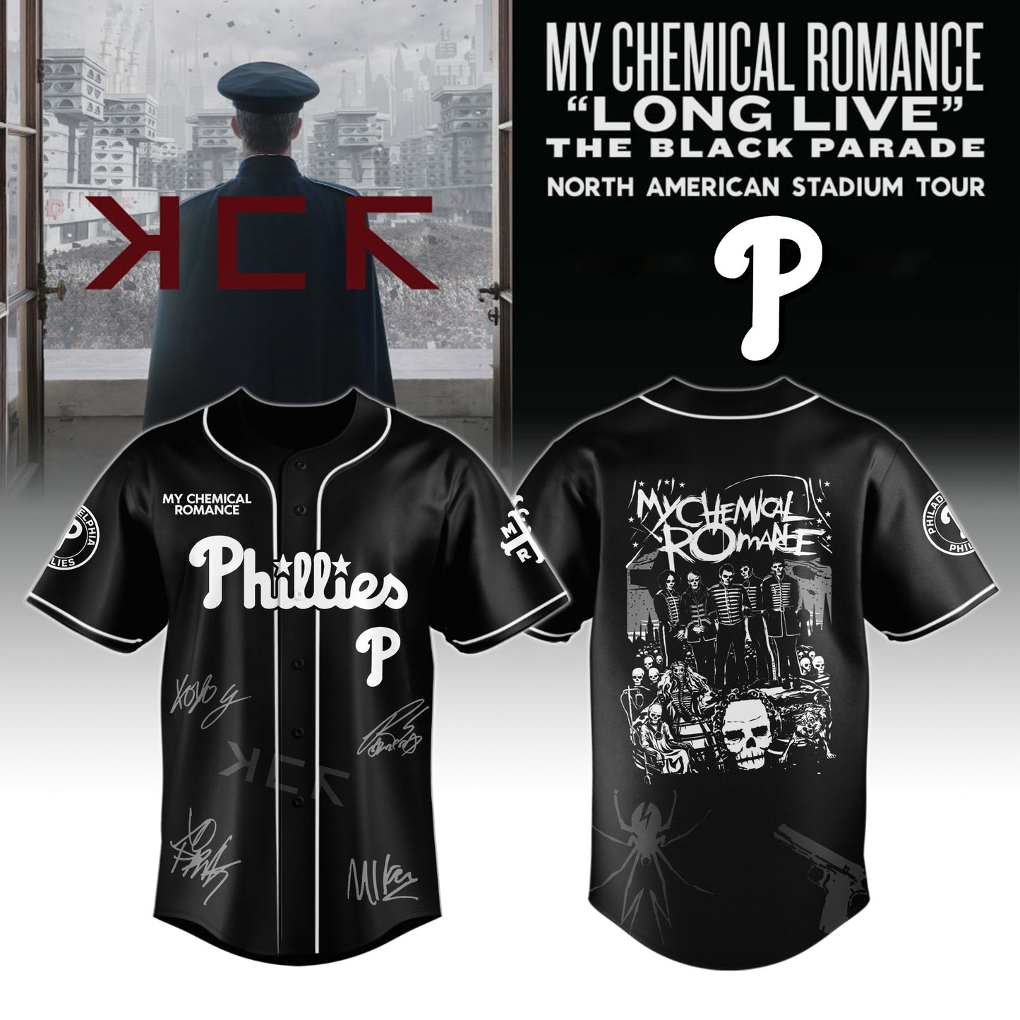 PHI x My Chemical Romance “Long Live The Black Parade” North American Stadium Tour Jersey 02