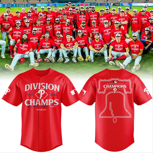 Philadelphia Phillies BACK-TO-BACK NL EAST CHAMPIONS Baseball Jersey