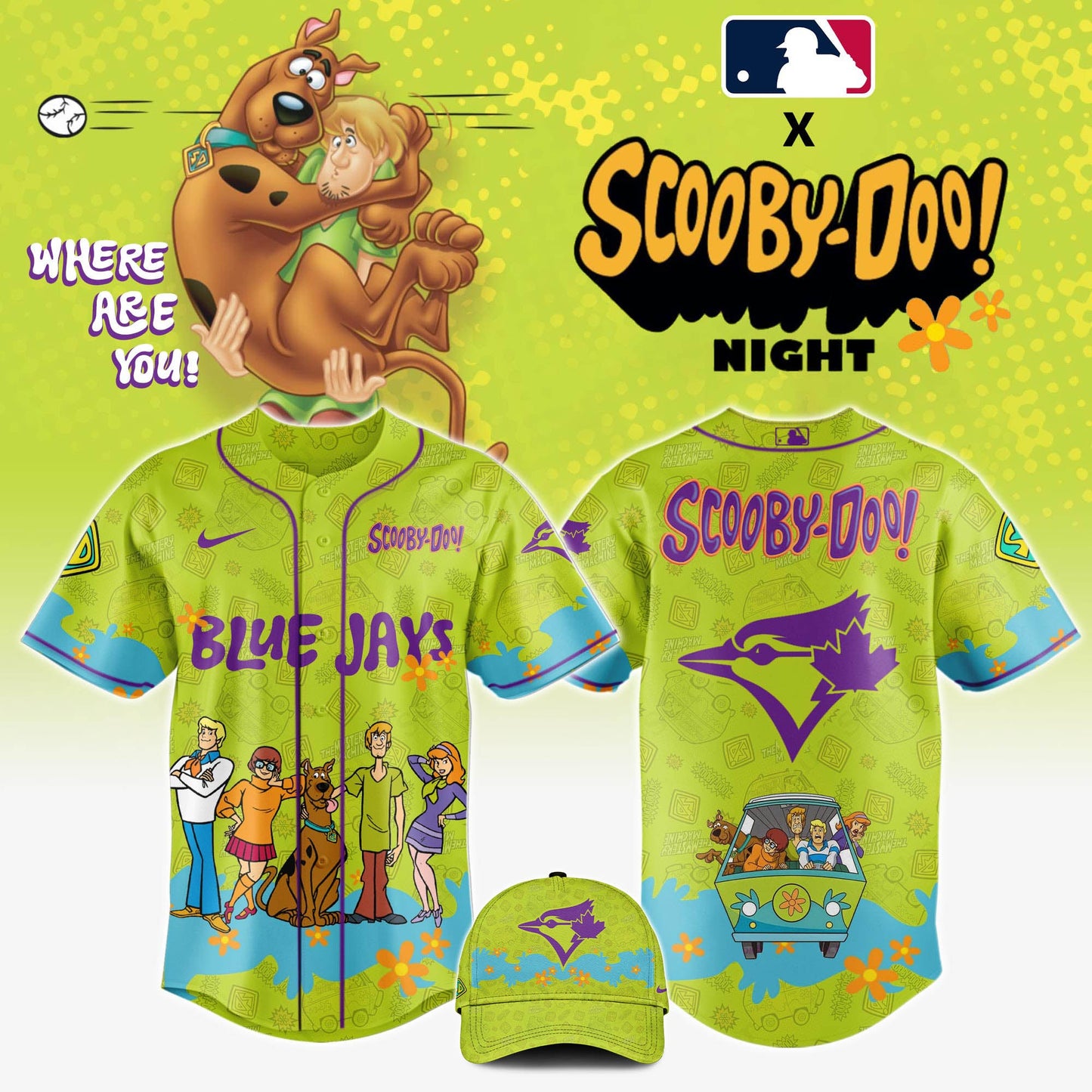 Toronto Blue Jays x Scooby Doo Jersey Editions Limited