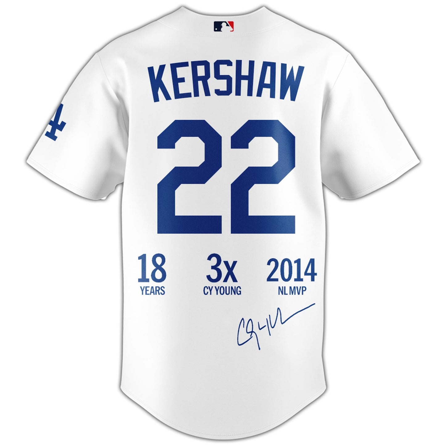 Los Angeles Dodgers Thank You Clayton Kershaw Limited Edition Jersey