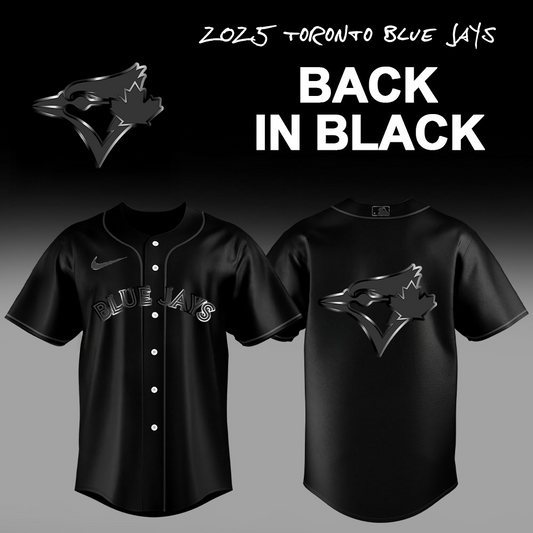 Limited Edition Toronto Blue Jays Back In Black 2025 Jersey