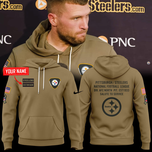 Pittsburgh Steelers 2025 Salute to Service Sideline Standard Issue Dri-FIT Hoodie