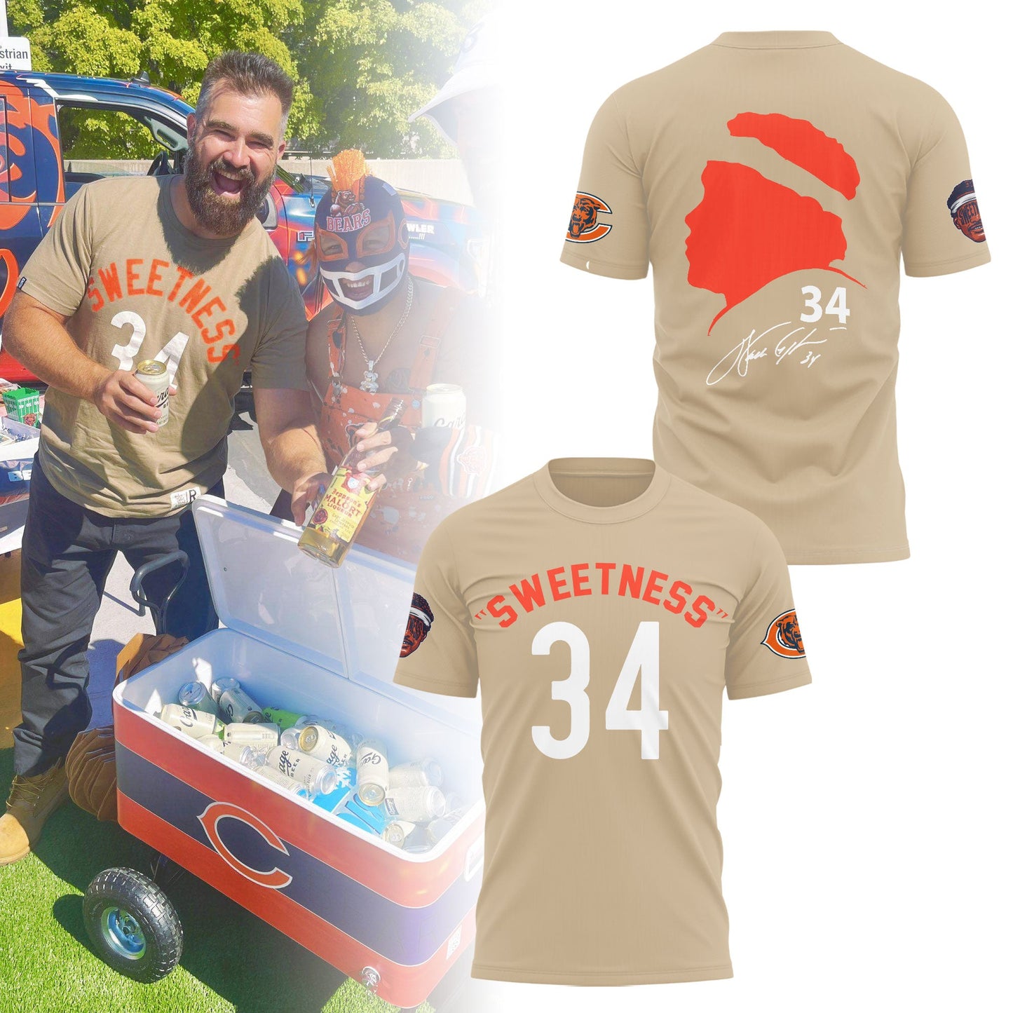 Chicago Bears "Sweetness" 34 T-Shirt