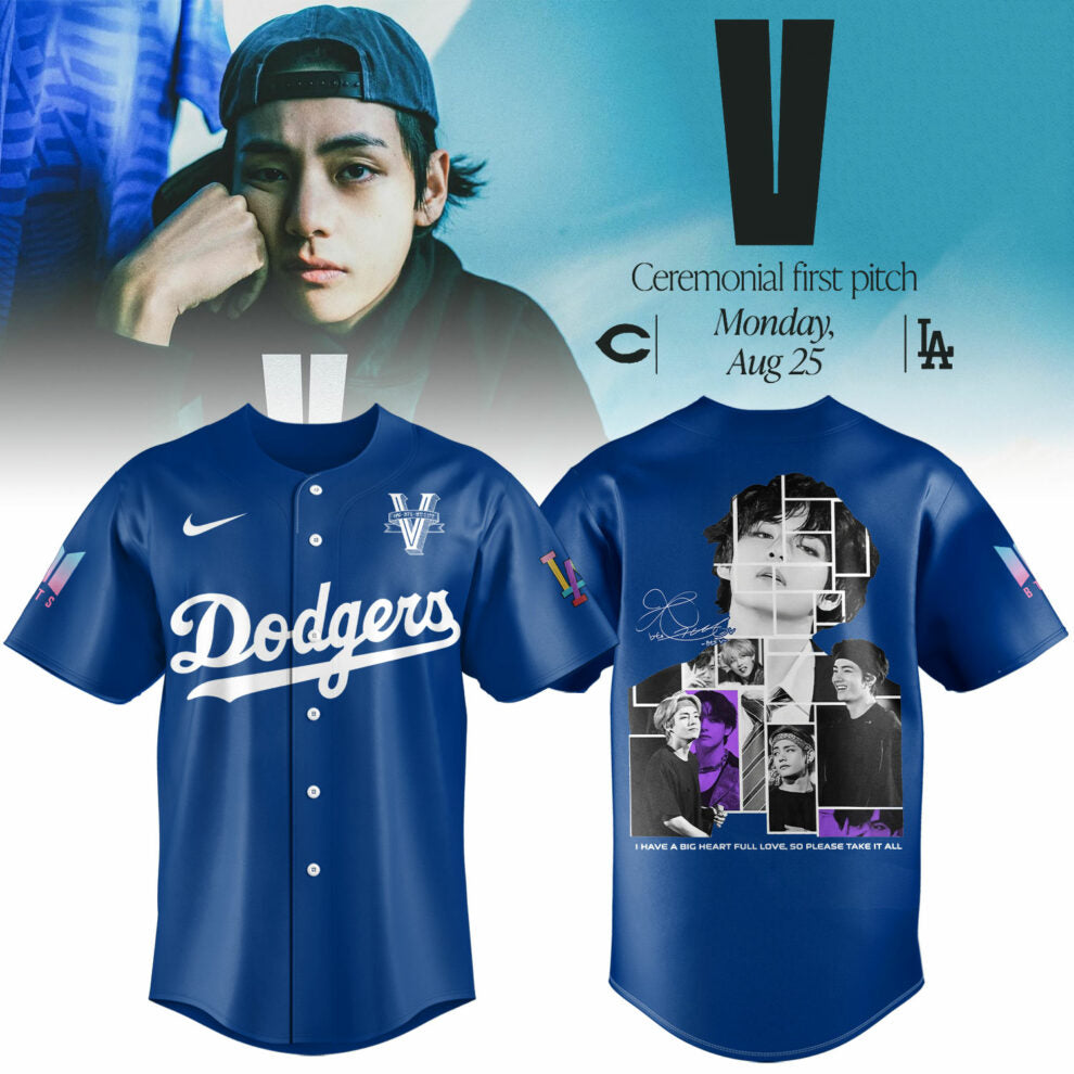 Los Angeles Dodgers x V BTS Jersey