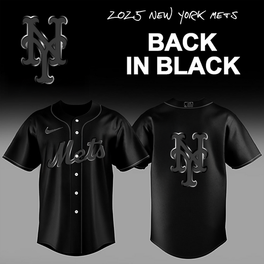 Limited Edition New York Mets Back In Black Combo Jersey
