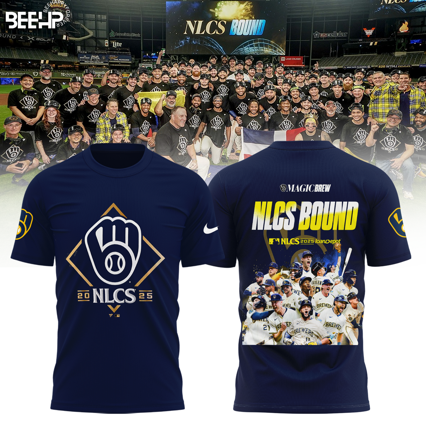 Milwaukee Brewers – 2025 NLCS BOUND, This season is for Ueck! Combo T-Shirt