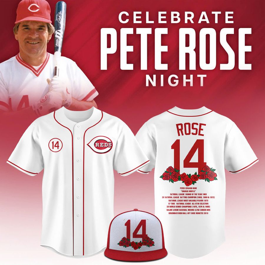Cincinnati Reds Pete Rose Jersey