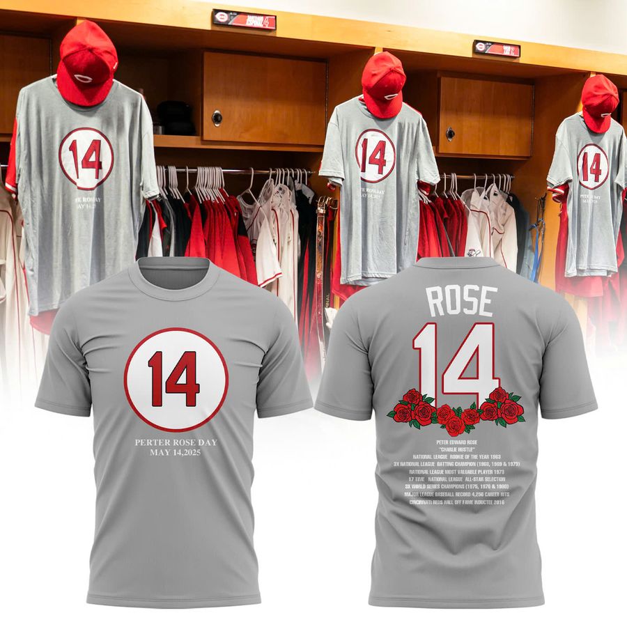 Cincinnati Reds 2025 Pete Rose shirt