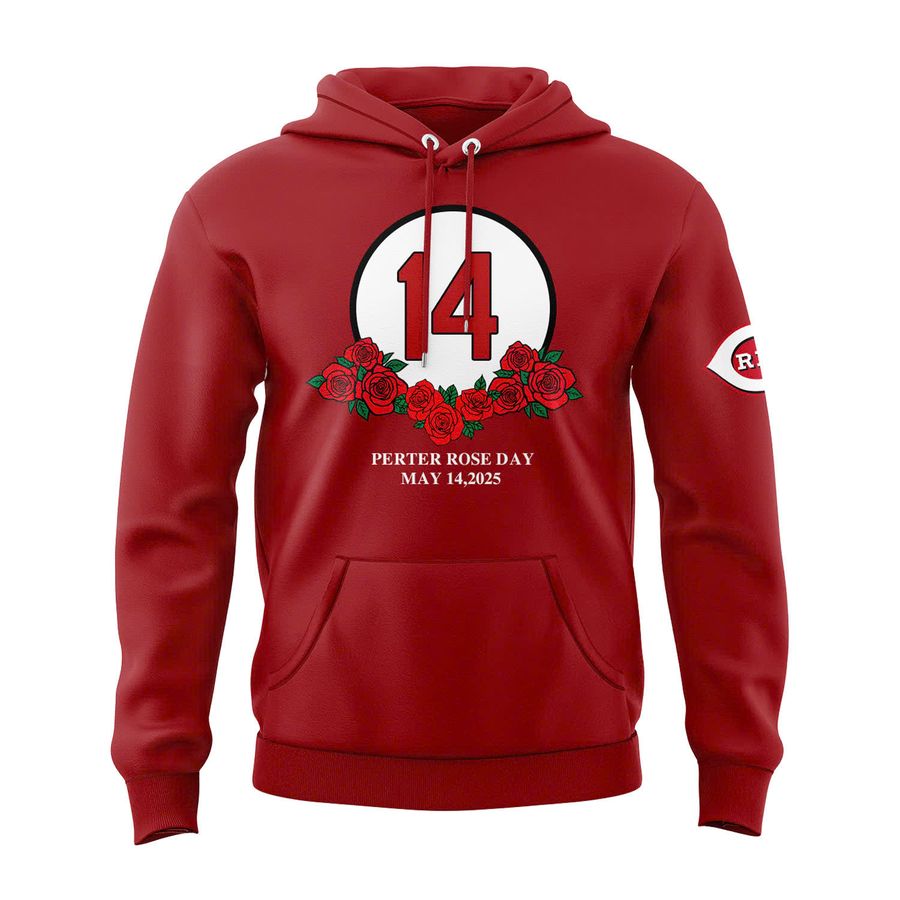 Cincinnati Reds 2025 Pete Rose Day Pullover Hoodie