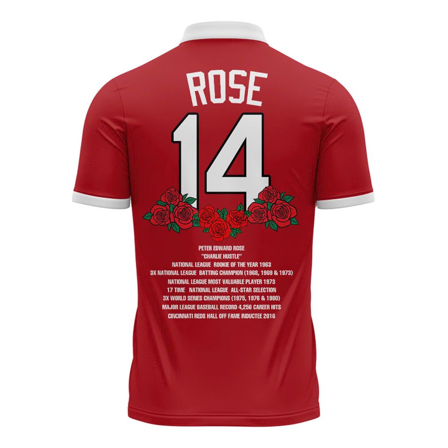 Cincinnati Reds 2025 Pete Rose Day Polo