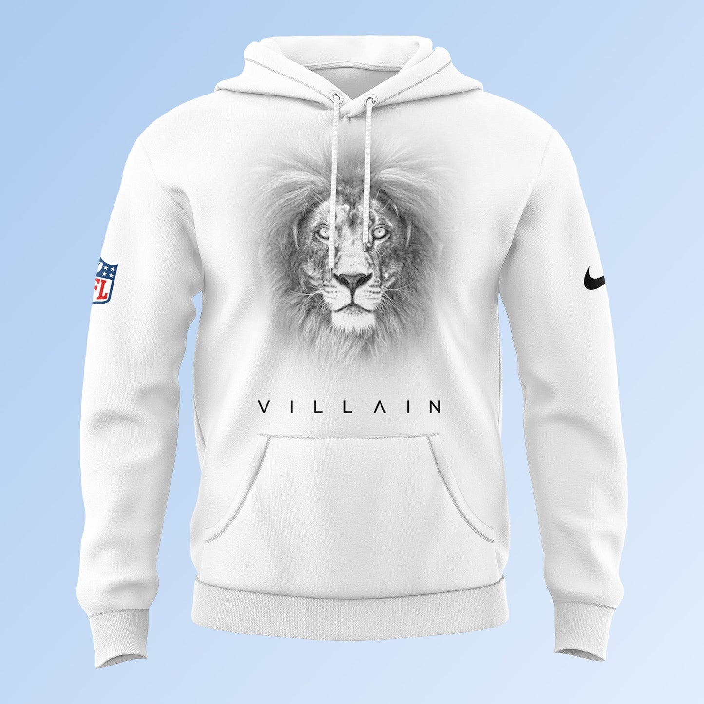 Dan Campbell Detroit Lions Villlain 2025 Limited Hoodie(White)