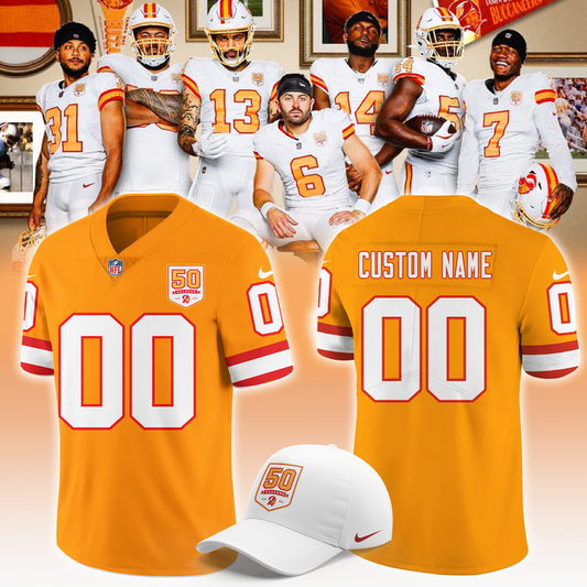 Creamsicle Tampa Bay Buccaneers 50th Season Game Jersey