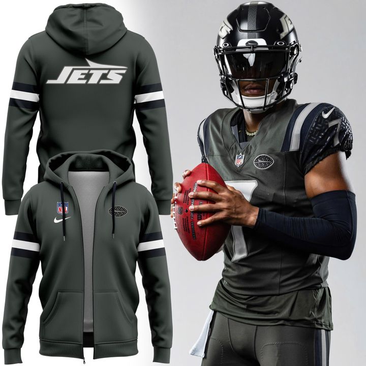 Exclusive Version New York Jets The Rivalries Uniforms Zip Hoodie