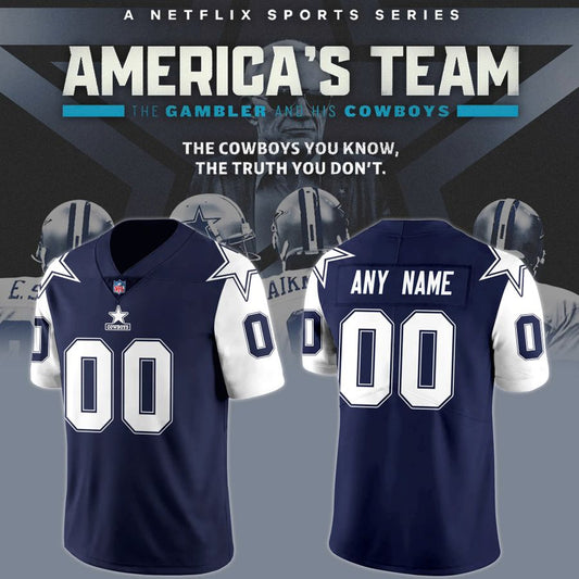 Navy Dallas Cowboys 1995 Throwback Retired Player Jersey