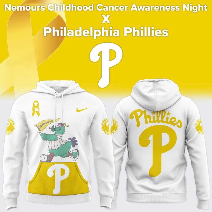 Nemours Childhood Cancer Awareness Night x Philadelphia Phillies Hoodie (special edition)