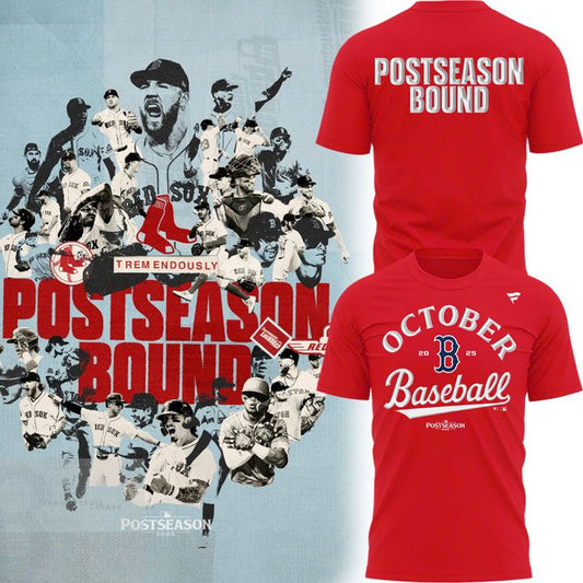 Special October Baseball Post Season 2025 Red Sox T-Shirt