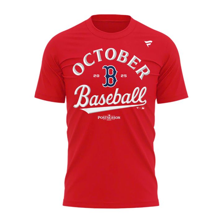 Special October Baseball Post Season 2025 Red Sox T-Shirt