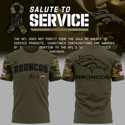 Exclusive Version Denver Broncos Salute to Service Tshirt 2025