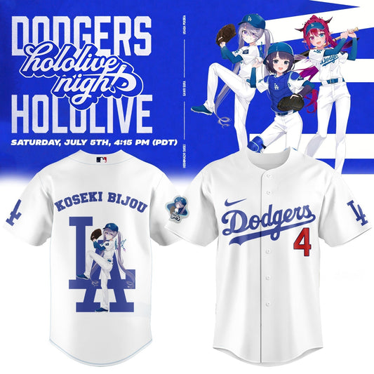 Los Angeles Dodgers _ Hololive Night Biboo Jersey 2025