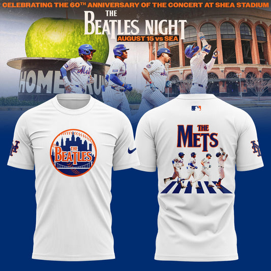 New York Mets The Beatles Night 2025 Limited Edition T-Shirt