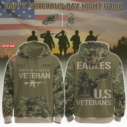 Philadelphia Eagles - Veteran Day 2025 Hoodie Limited Edions