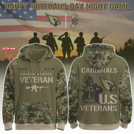 Arizona Cardinals - Veteran Day 2025 Hoodie Limited Edions