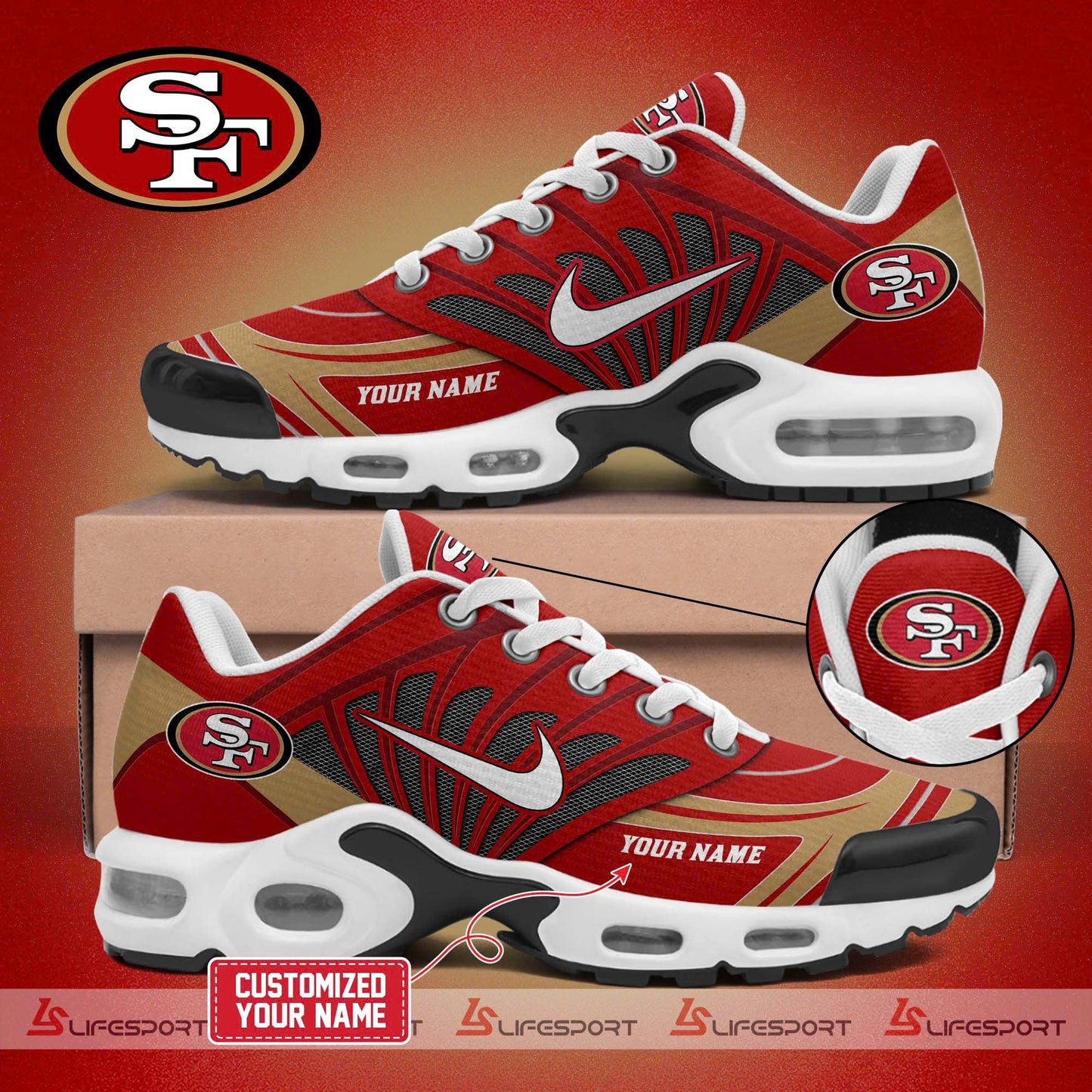 Special Edition San Francisco 49ers 2025 New Shoes