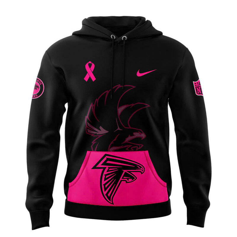 Men's Nike Black Atlanta Falcons 2024 NFL Crucial Catch Club Pullover Hoodie