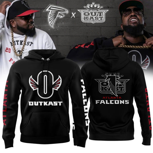 Outkast x Atlanta Falcons White Pullover 2024 Hoodie