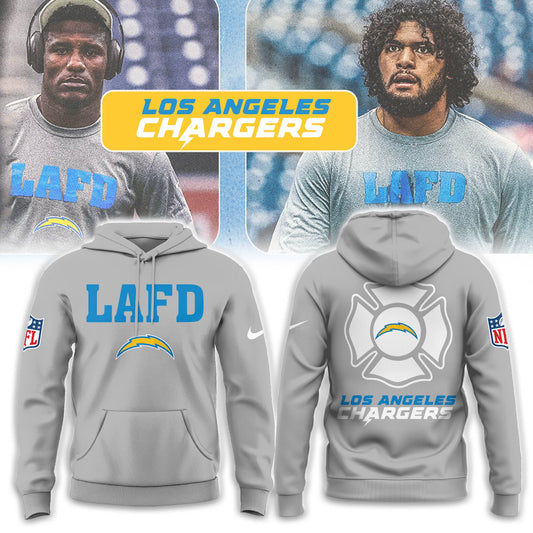 Los Angeles Chargers LAFD 2025 Hoodie V2