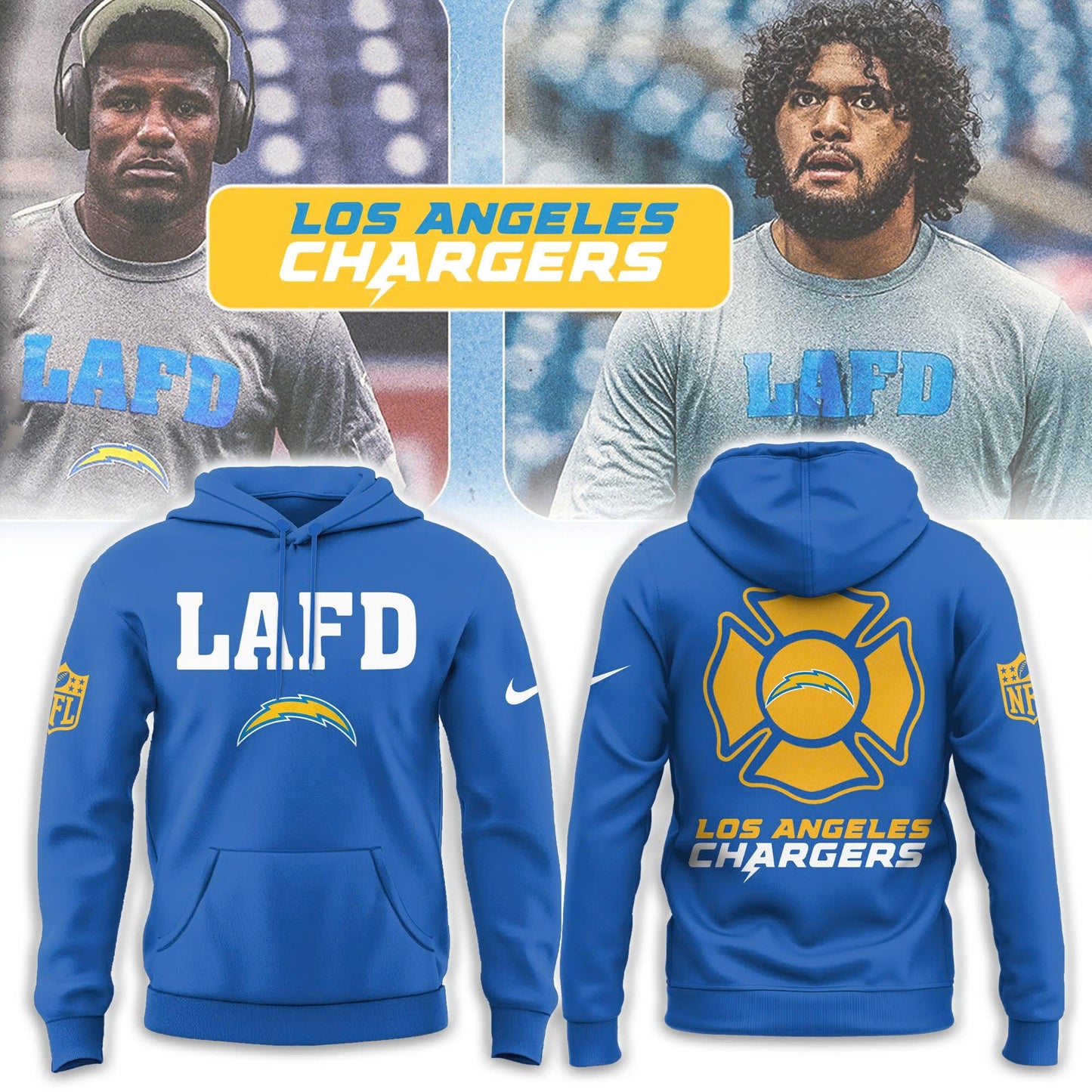 Los Angeles Chargers LAFD 2025 Hoodie