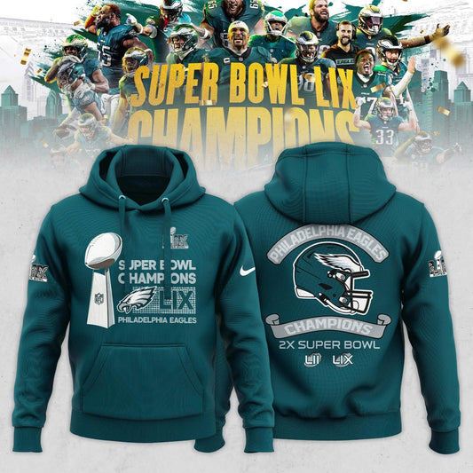 Limited Edition Philadelphia Eagles Super Bowl LIX Champions 2025 New Hoodie