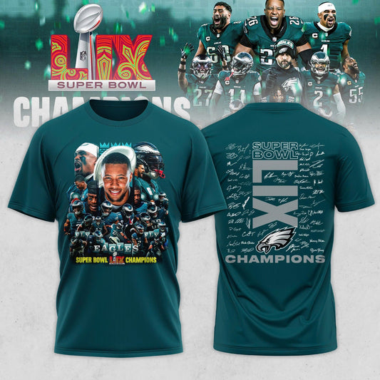 Limited Edition Philadelphia Eagles Super Bowl LIX Champions 2025 New TShirt