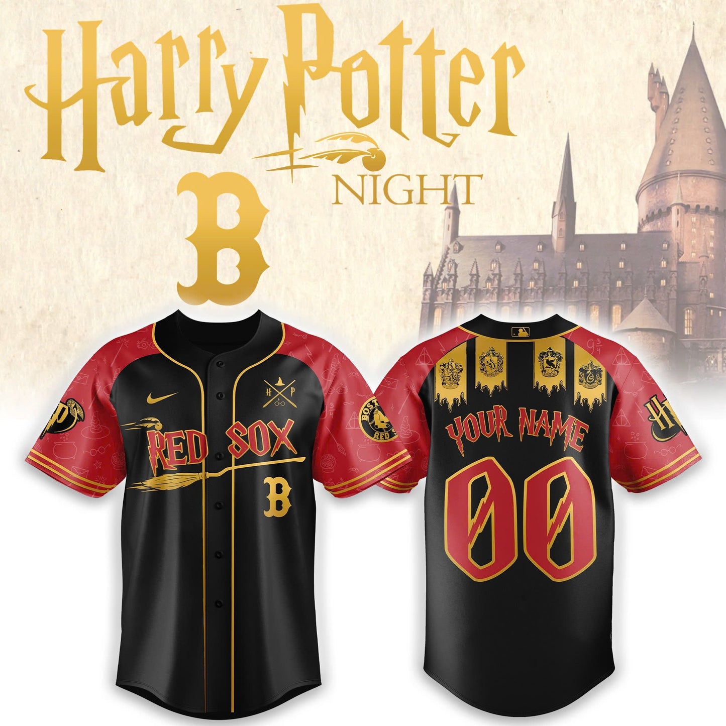 Boston Red Sox x Harry Potter Night Heritage Jersey