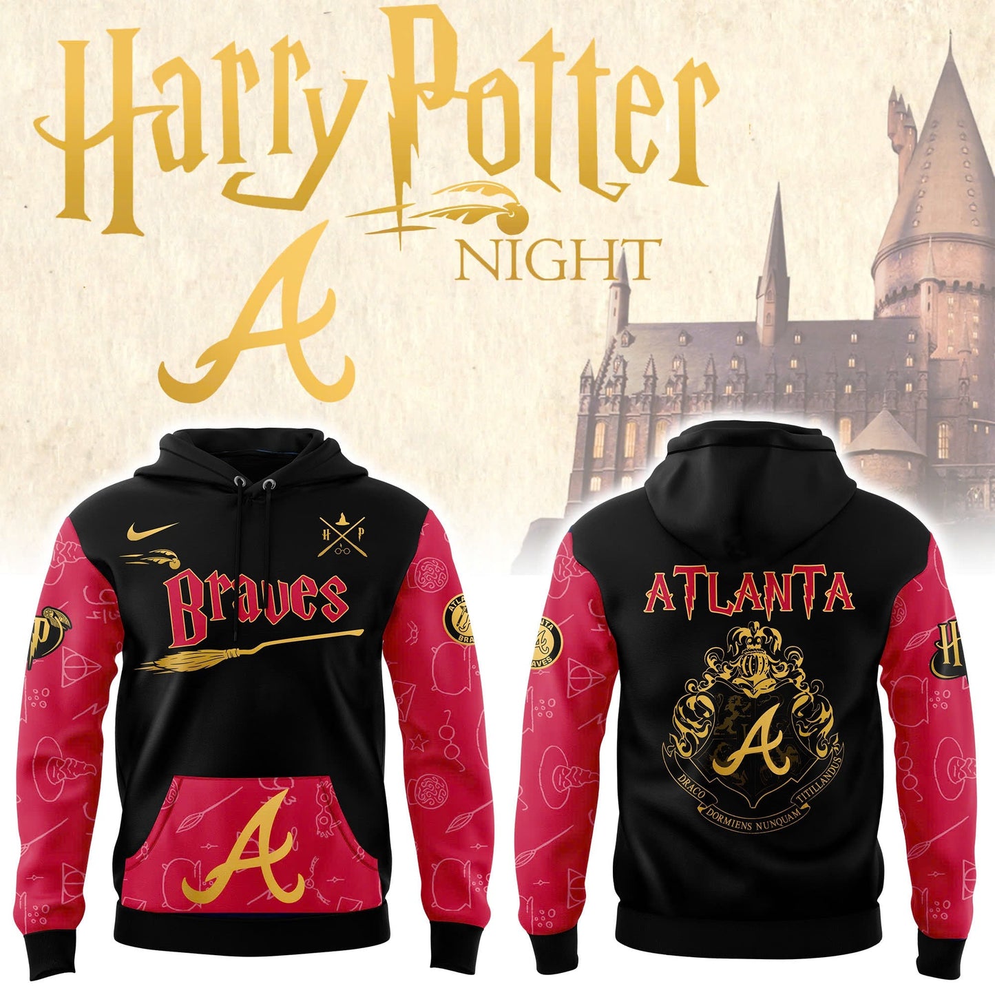 Atlanta Braves x Harry Potter Hoodie