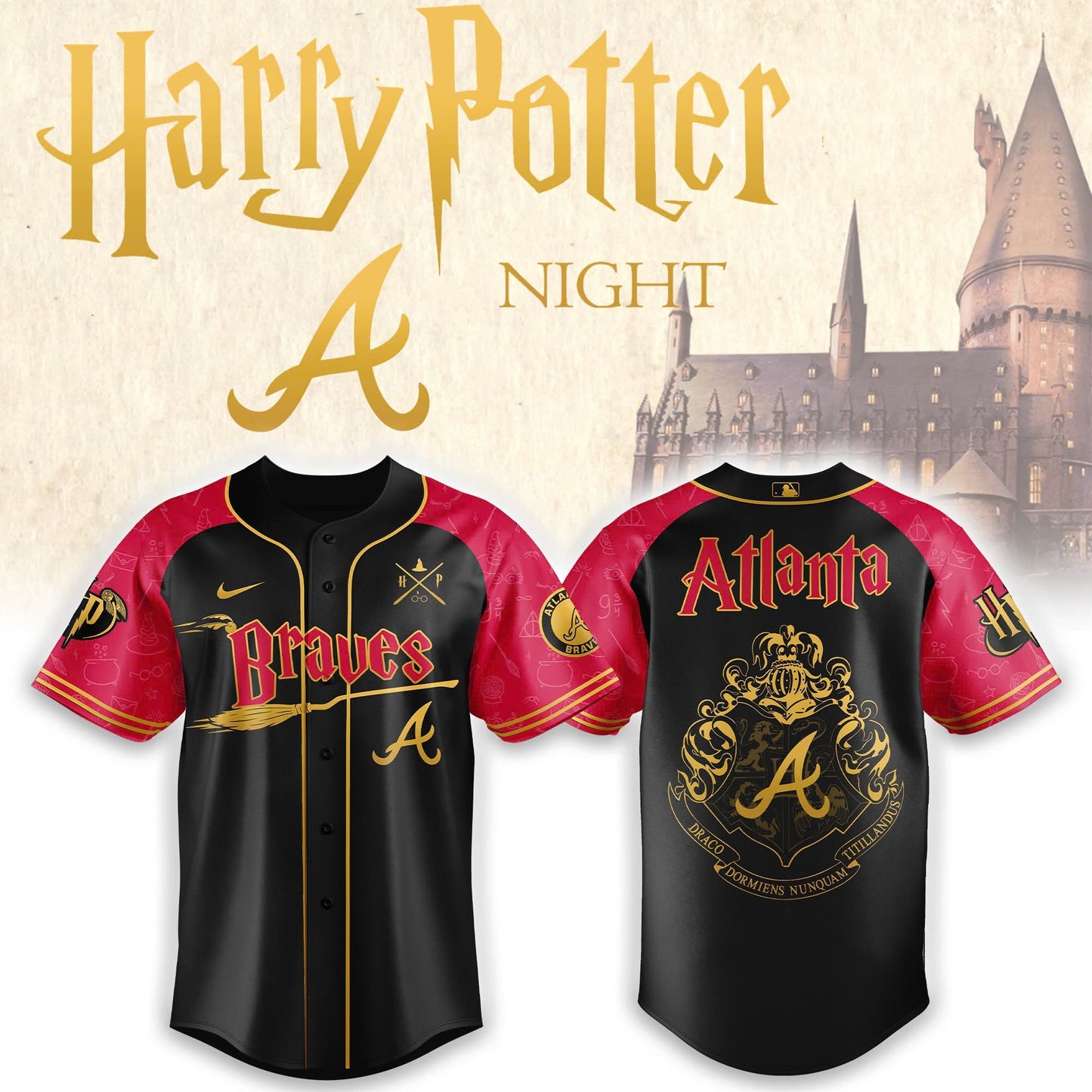 Atlanta Braves x Harry Potter Night Heritage Jersey