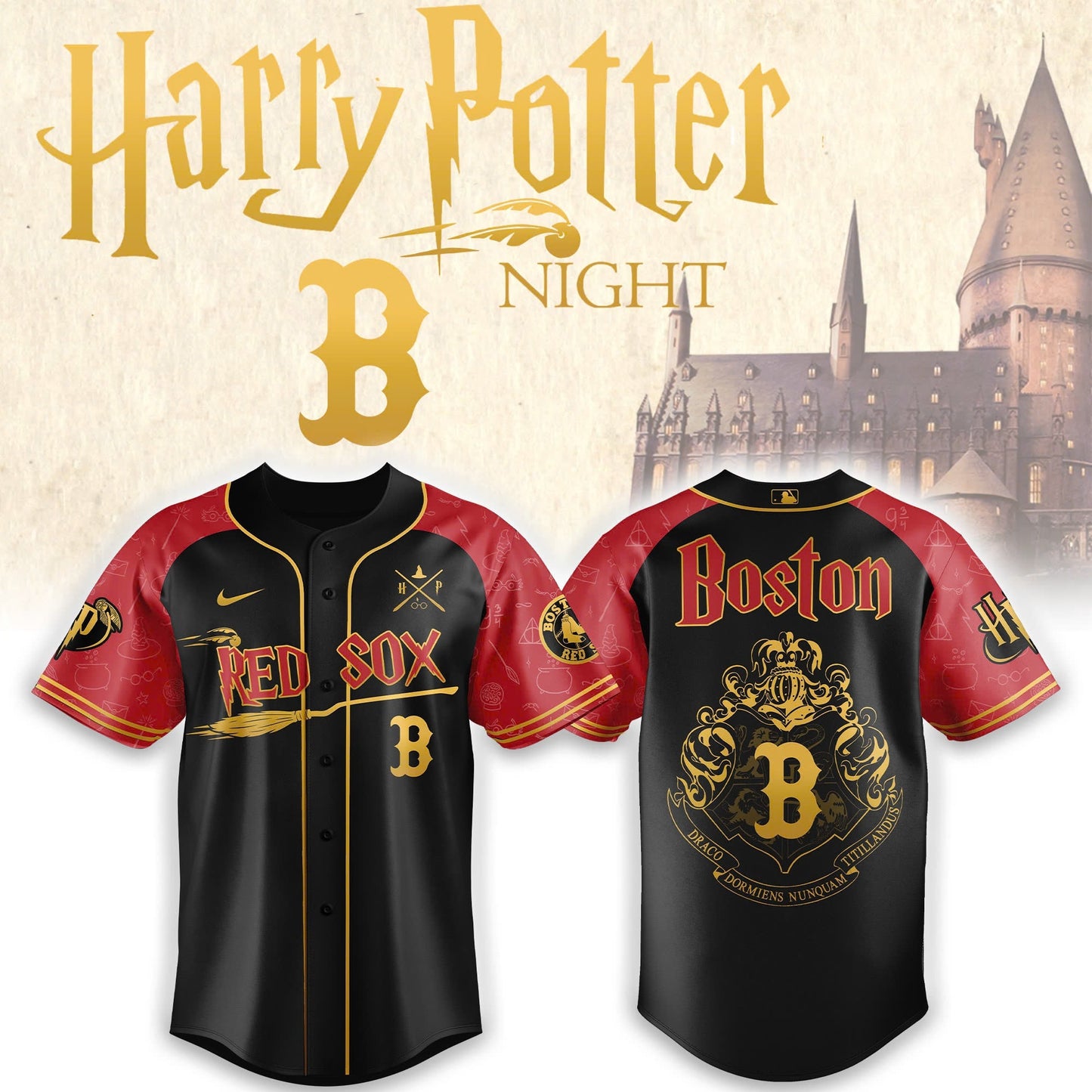 Boston Red Sox x Harry Potter Night Heritage Jersey