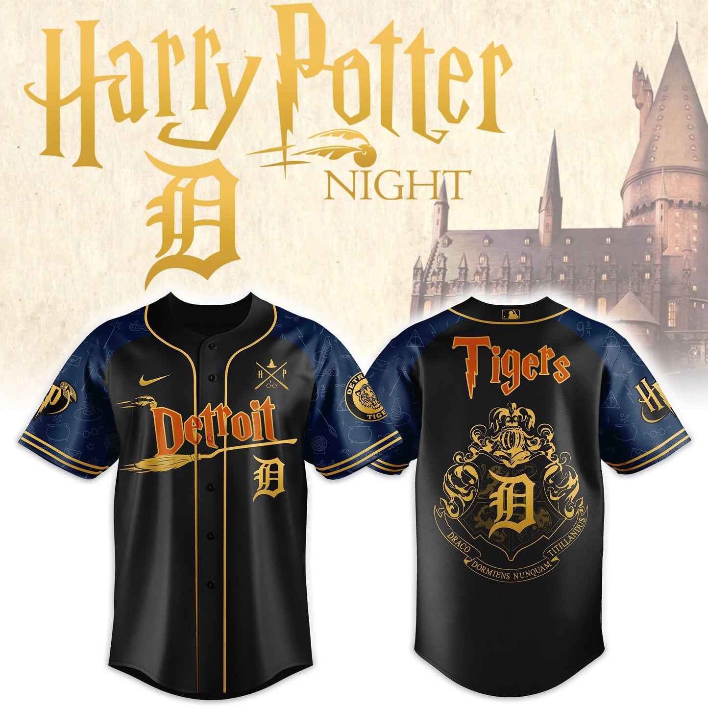 Detroit Tigers x Harry Potter Night Heritage Jersey