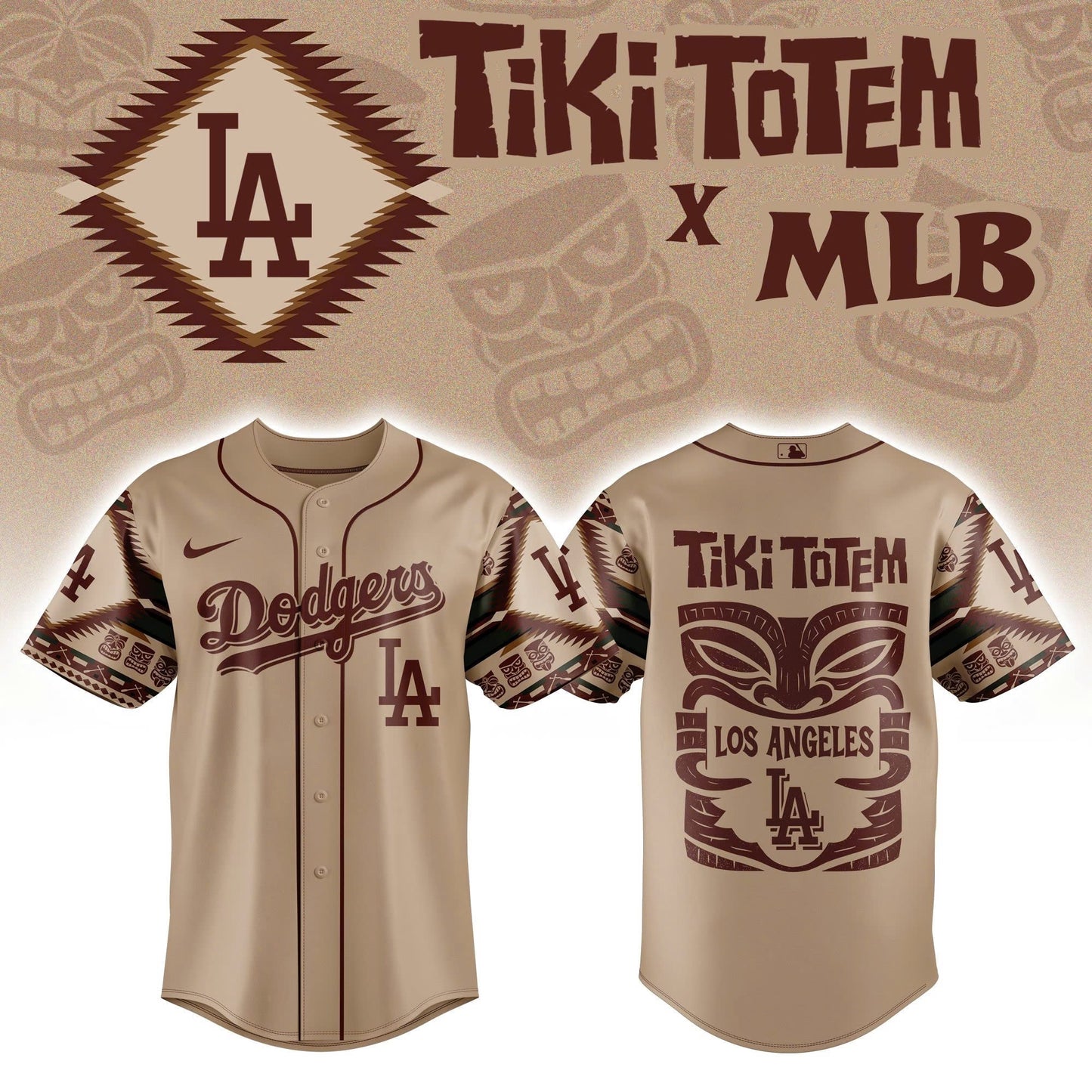 Los Angeles Dodgers x Native American Tiki Totem 2025 Jersey