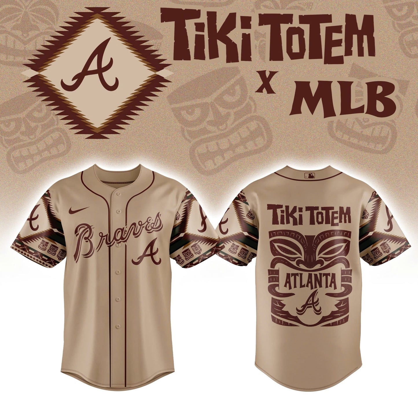 Atlanta Braves x Native American Tiki Totem 2025 Jersey