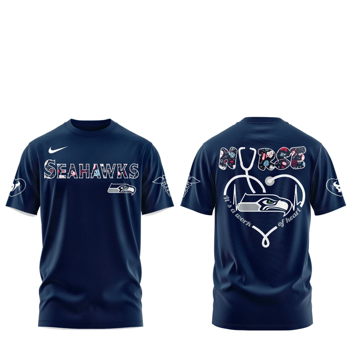 Seattle Seahawks NURSES NIGHT Combo Tshirt | Jogger | Cap