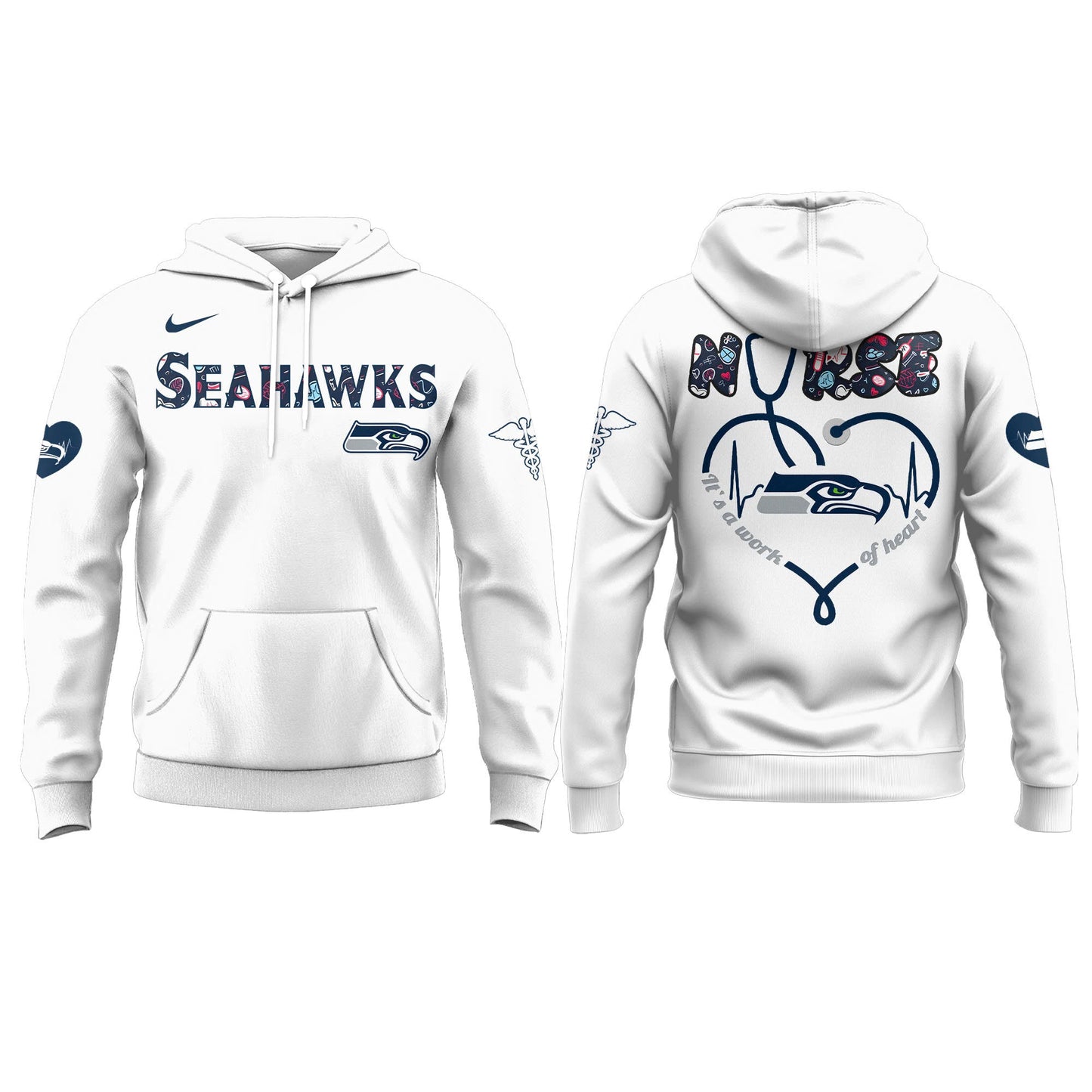 Seattle Seahawks NURSES NIGHT Hoodie | Jogger | Cap V2