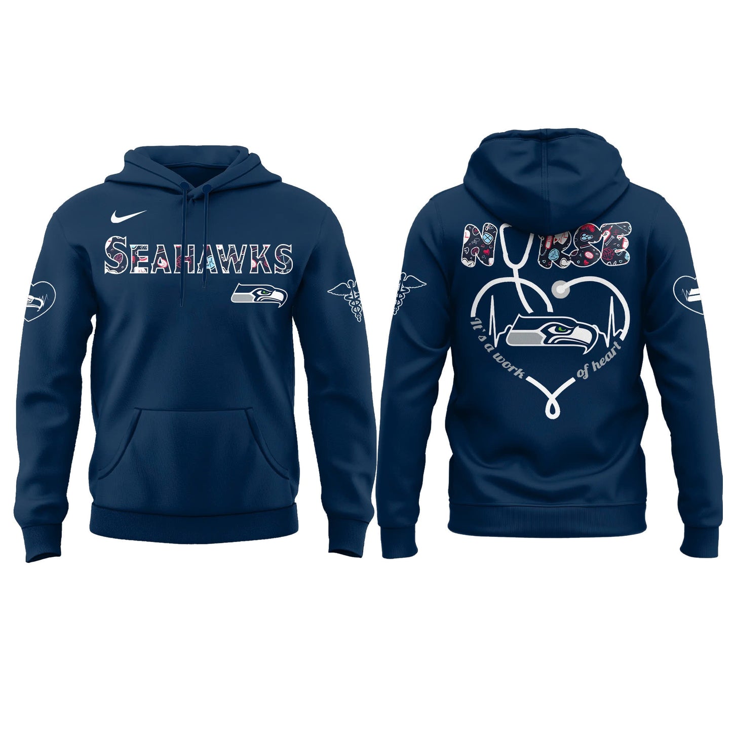 Seattle Seahawks NURSES NIGHT Hoodie | Jogger | Cap
