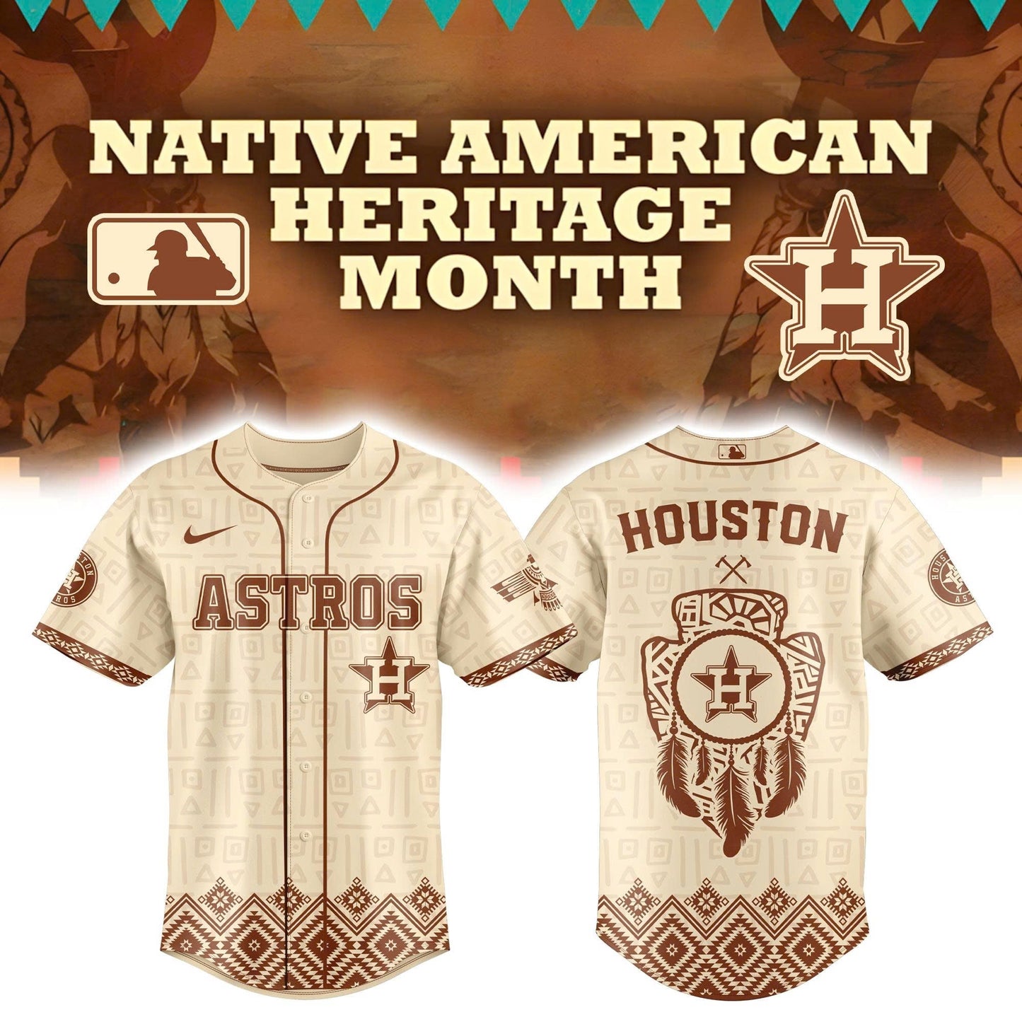 Houston Astros x Native American Heritage 2025 Baseball Jersey
