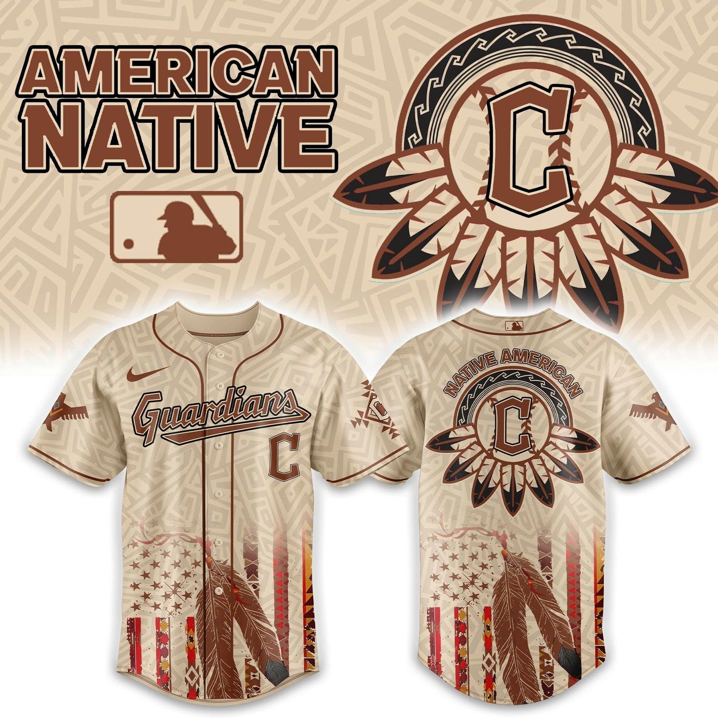 Cleveland Guardians x Native American Heritage 2025 Baseball Jersey