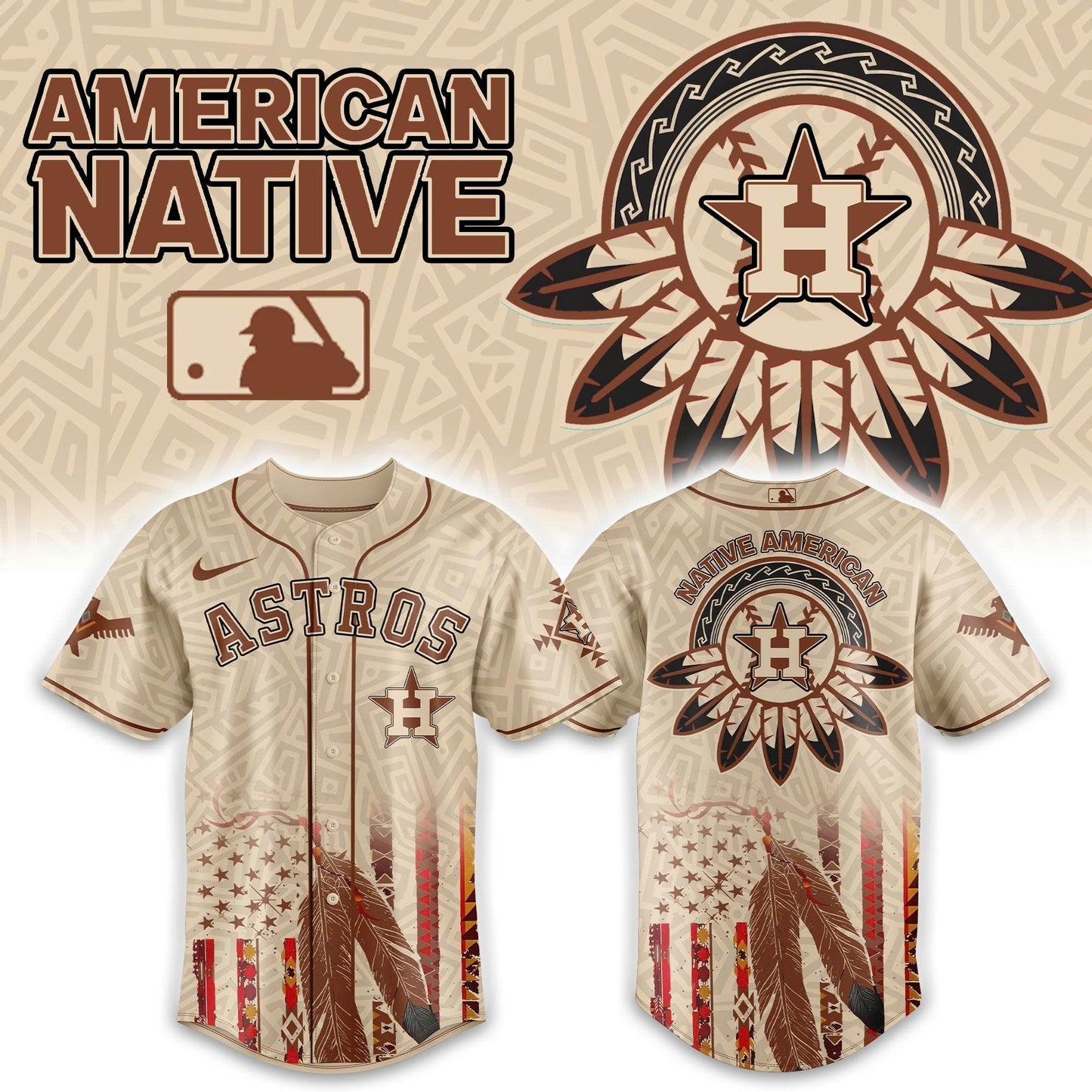 Houston Astros x Native American Heritage 2025 Baseball Jersey