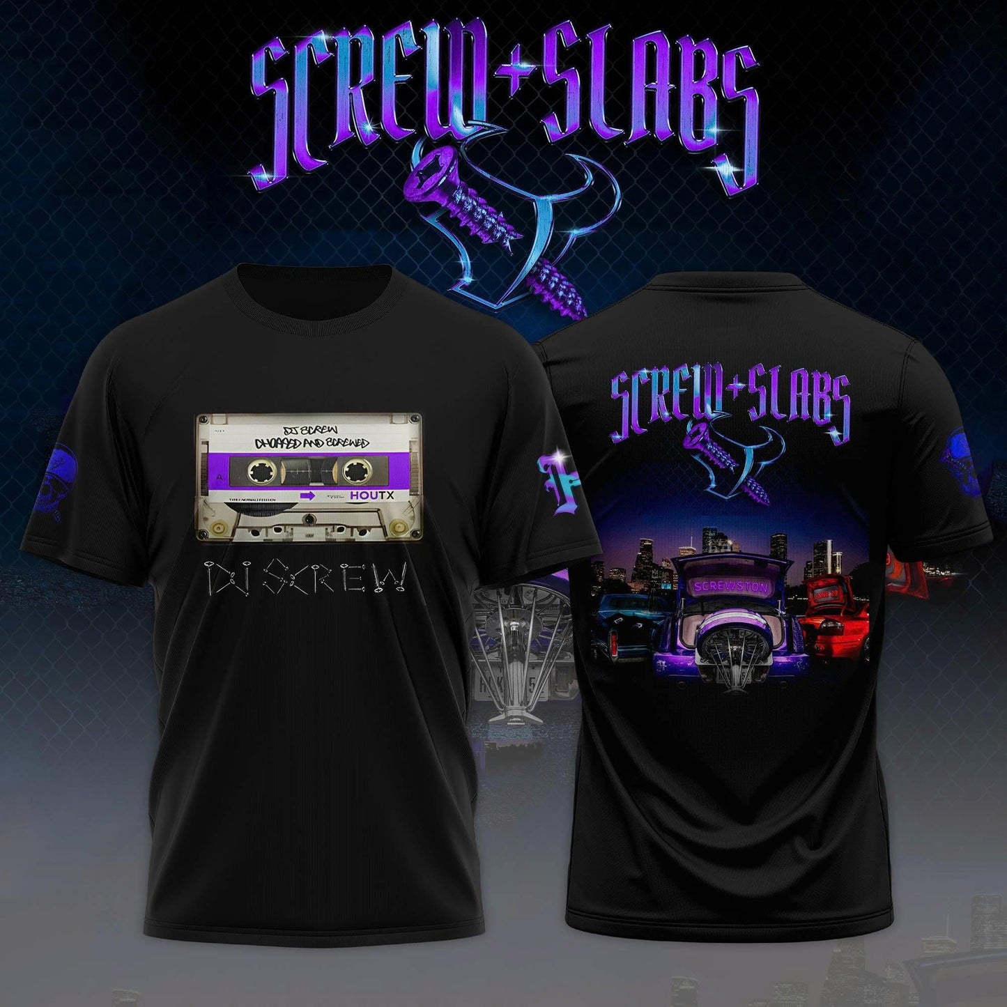 Houston Texans Honor All-Time DJ Screw Limited Edition Shirt – Black
