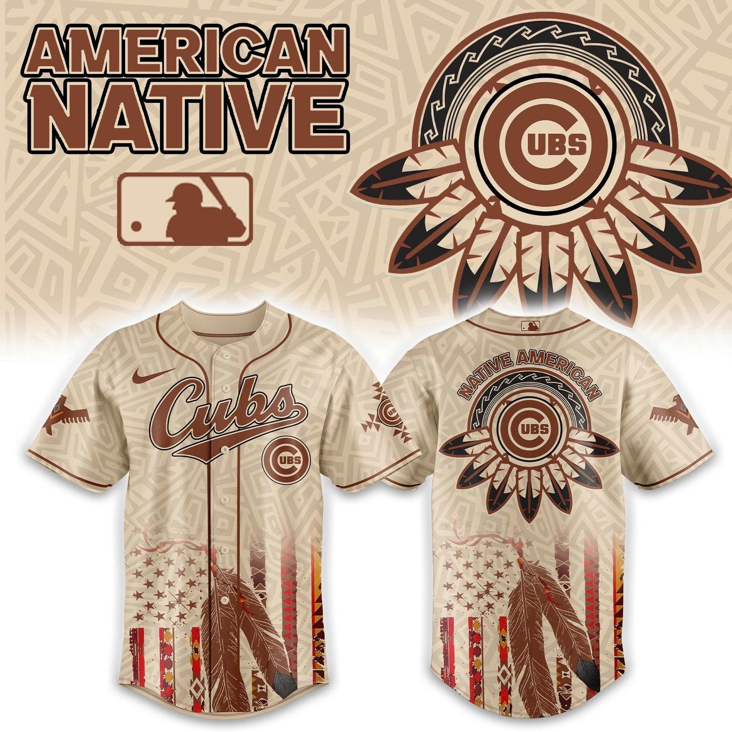 Chicago Cubs x Native American Heritage 2025 Baseball Jersey